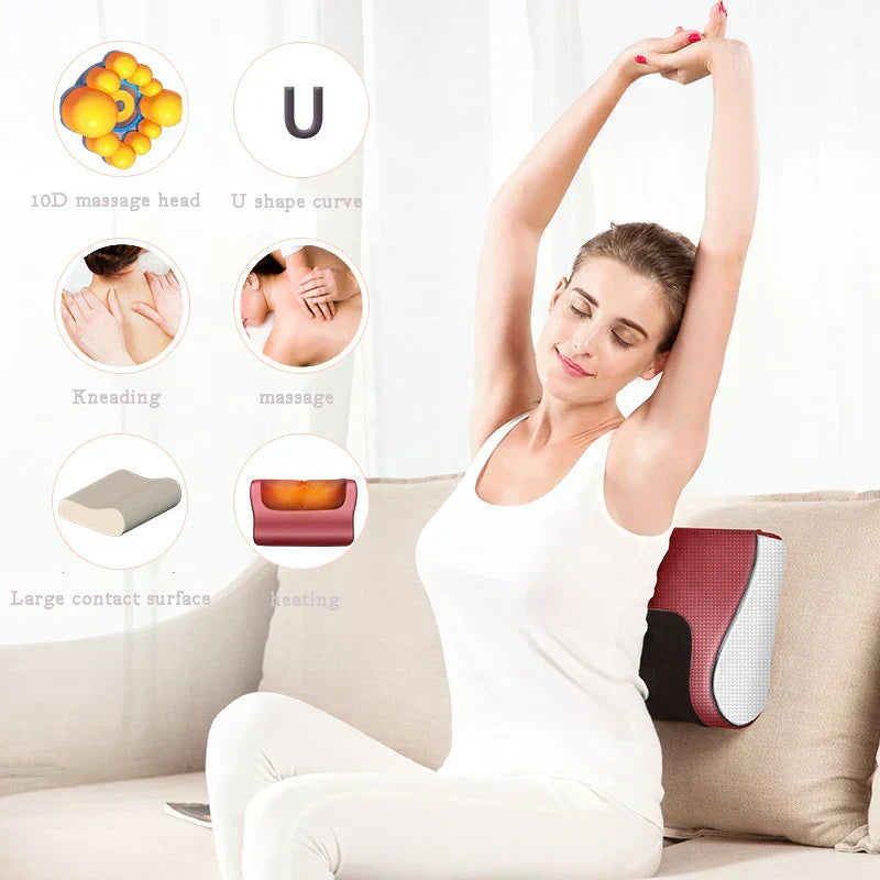 ʜᴏᴍᴇ ᴢᴇɴɪᴛʜ™ Red Pillow Massager – جهاز تدليك الوسادة الحمراء