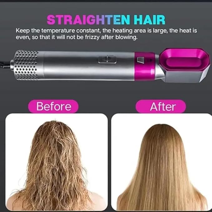 ʜᴏᴍᴇ ᴢᴇɴɪᴛʜ™ Hot Hair Brush 5 in 1 – فرشاة الشعر الساخنة 5 في 1