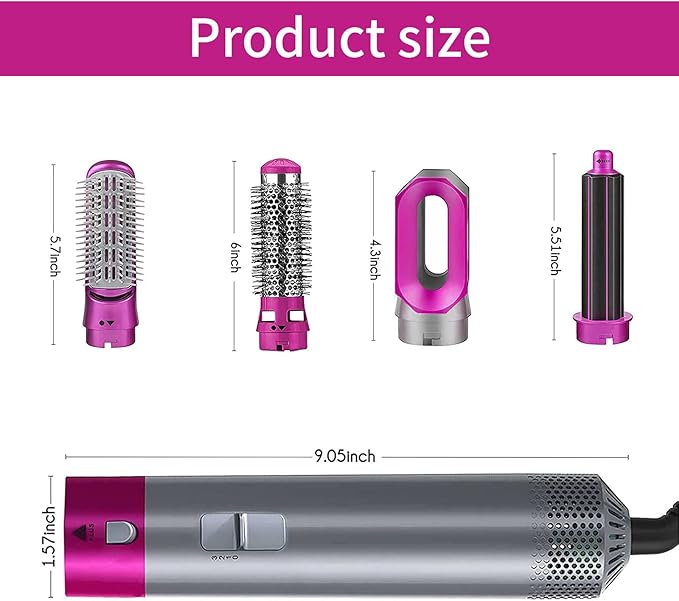 ʜᴏᴍᴇ ᴢᴇɴɪᴛʜ™ Hot Hair Brush 5 in 1 – فرشاة الشعر الساخنة 5 في 1
