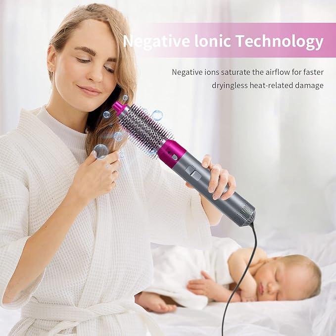 ʜᴏᴍᴇ ᴢᴇɴɪᴛʜ™ Hot Hair Brush 5 in 1 – فرشاة الشعر الساخنة 5 في 1