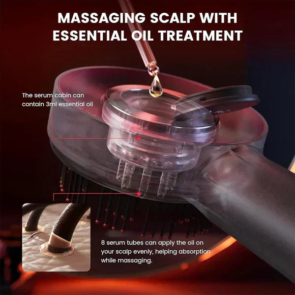 ʜᴏᴍᴇ ᴢᴇɴɪᴛʜ™ Scalp Massager Brush (Red) – فرشاة تدليك فروة الرأس (حمراء)
