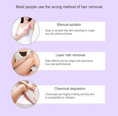 ʜᴏᴍᴇ ᴢᴇɴɪᴛʜ™Purple Epilator – آلة إزالة الشعر البنفسجية