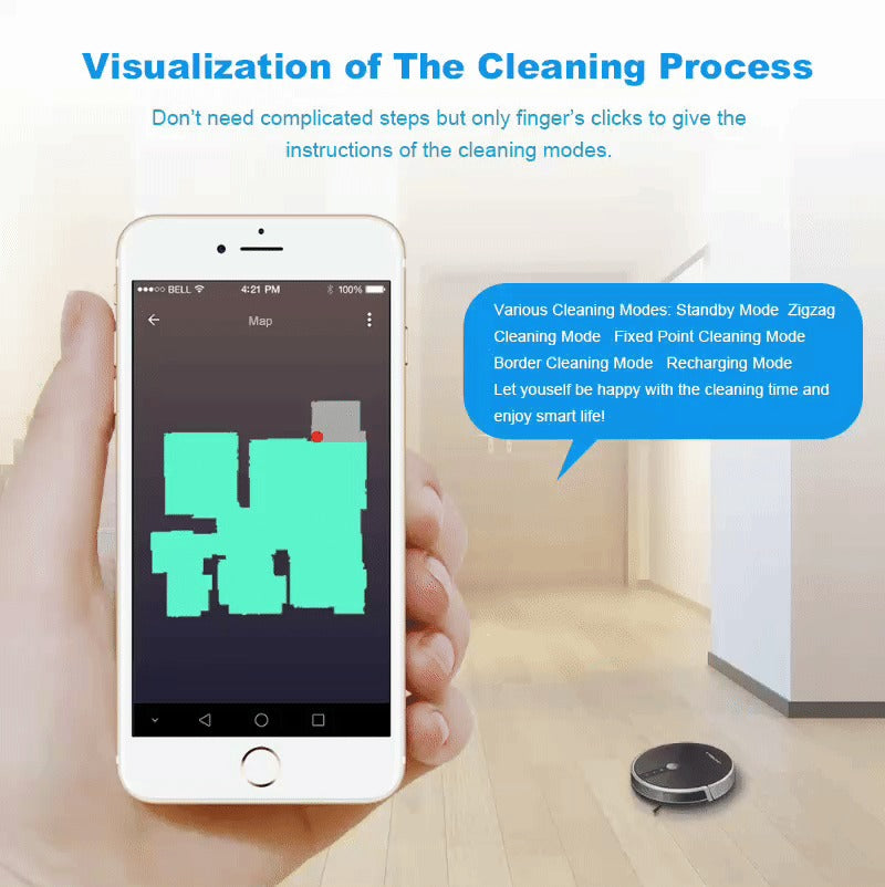 ʜᴏᴍᴇ ᴢᴇɴɪᴛʜ™Smart Robotic Vacuum Cleaner | المكنسة الذكية الروبوتية