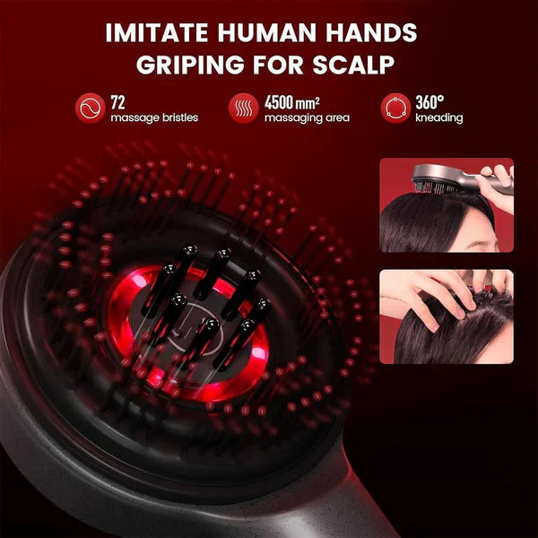 ʜᴏᴍᴇ ᴢᴇɴɪᴛʜ™ Scalp Massager Brush (Red) – فرشاة تدليك فروة الرأس (حمراء)
